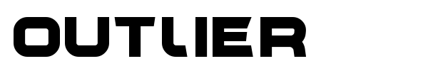 Outlier font