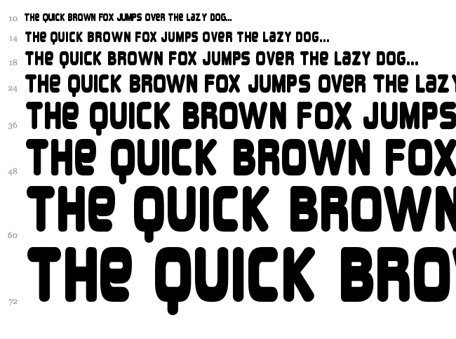 Overload font waterfall