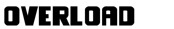 Overload font