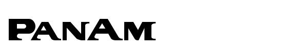 PanAm font