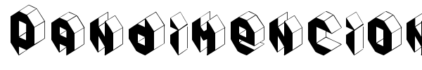 Pandimencional font