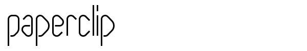 Paperclip font