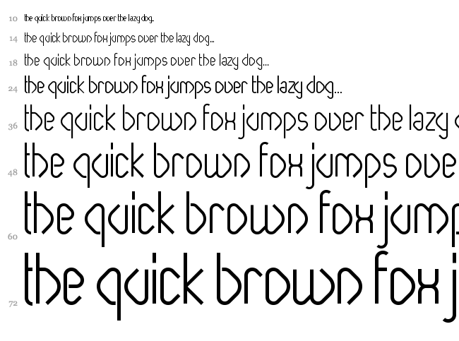 Paperclip font waterfall