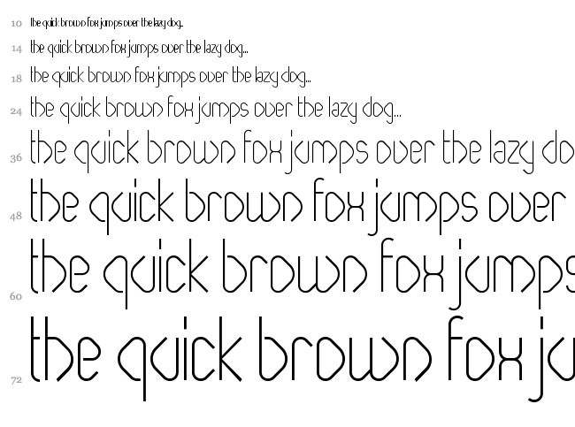 Paperclip font waterfall