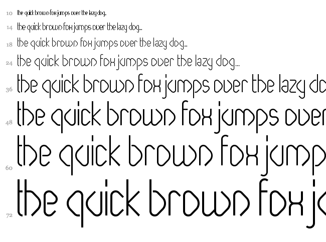 Paperclip font waterfall