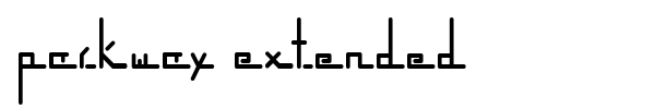 Parkway Extended font