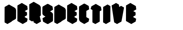 Perspective font
