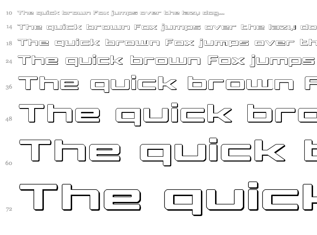 Phoenicia Lower Case font waterfall