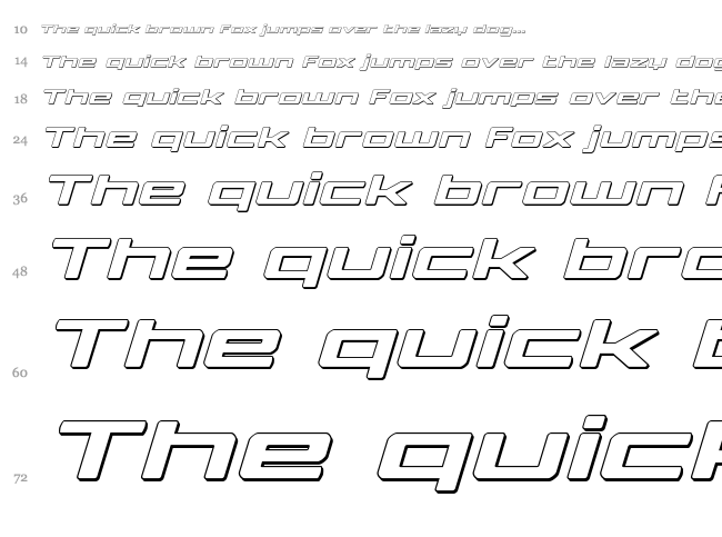 Phoenicia Lower Case font waterfall