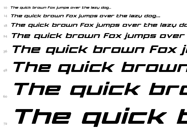 Phoenicia Lower Case font waterfall