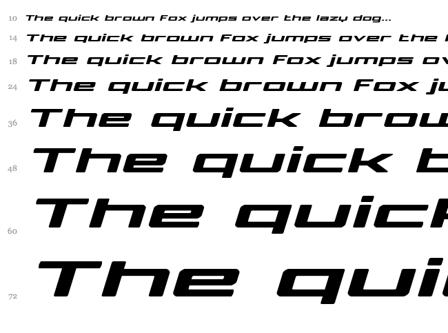 Phoenicia Lower Case font waterfall