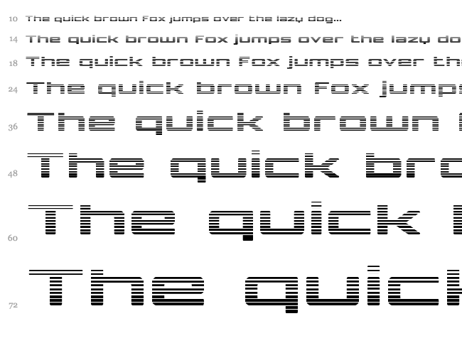 Phoenicia Lower Case font waterfall