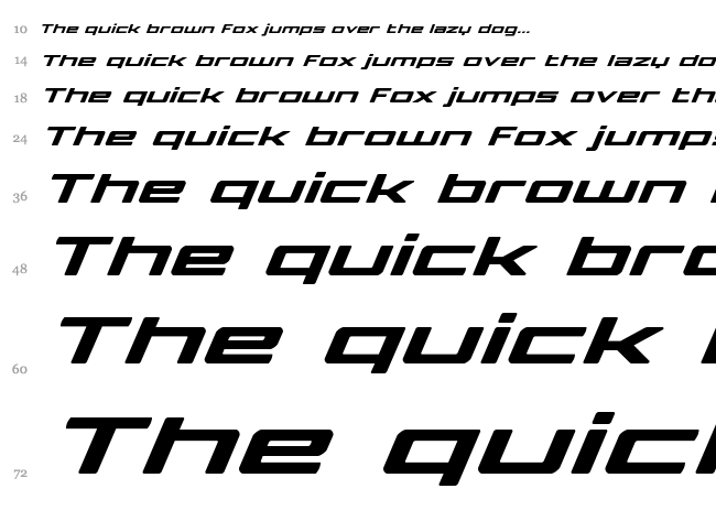Phoenicia Lower Case font waterfall