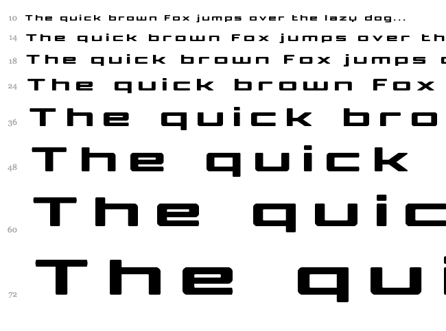 Phoenicia Lower Case font waterfall