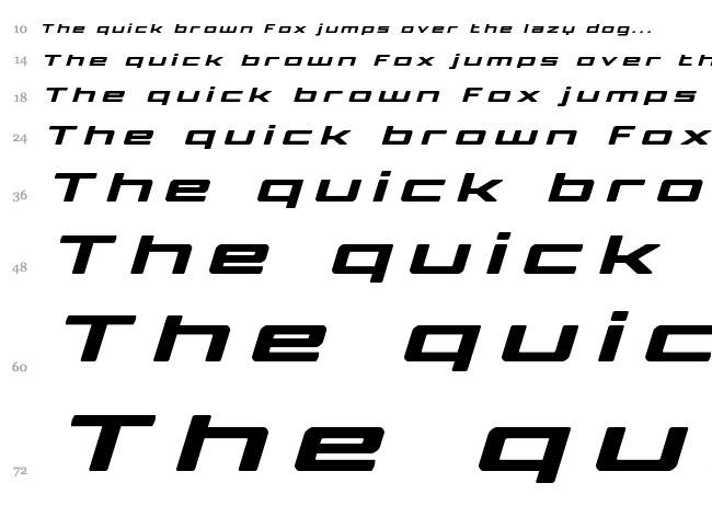 Phoenicia Lower Case font waterfall