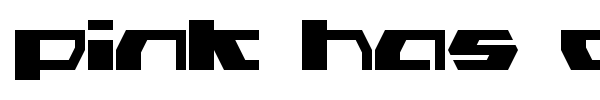 Pink Has Gone Extinct font preview