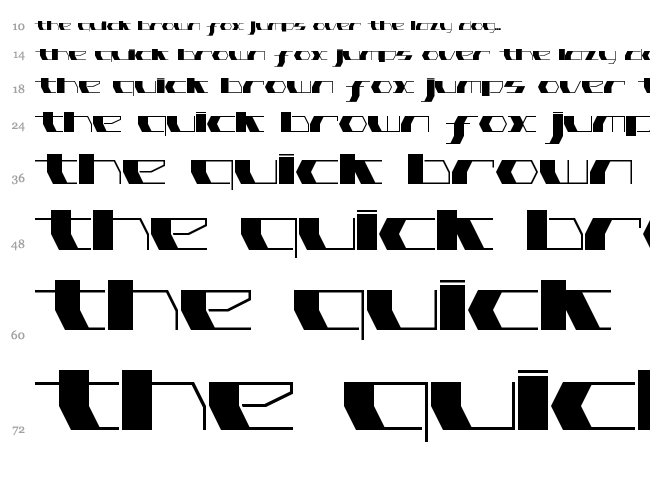 Pink Has Gone Extinct font waterfall