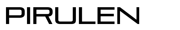Pirulen font