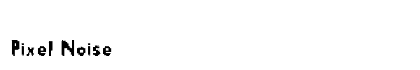 Pixel Noise font
