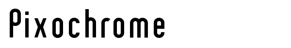 Pixochrome font