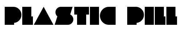 Plastic Pill font