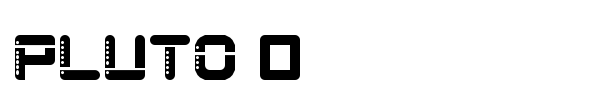 Pluto 0 font