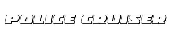 Police Cruiser font preview