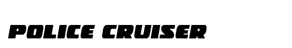 Police Cruiser font preview