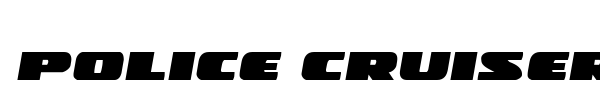 Police Cruiser font preview