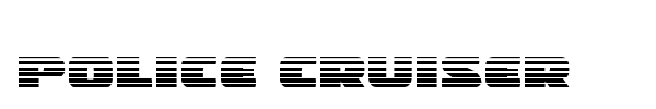 Police Cruiser font preview