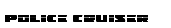 Police Cruiser font preview