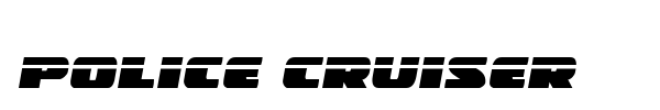 Police Cruiser font preview