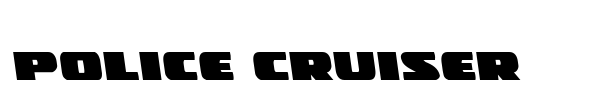 Police Cruiser font preview