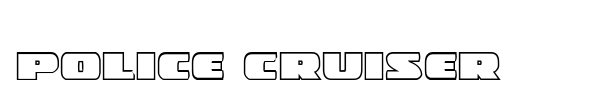 Police Cruiser font preview