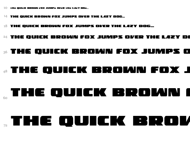Police Cruiser font waterfall