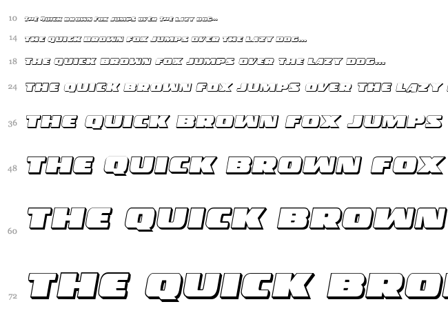 Police Cruiser font waterfall