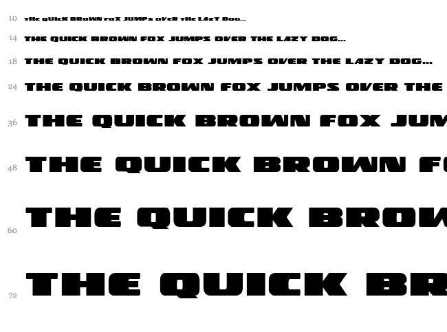 Police Cruiser font waterfall
