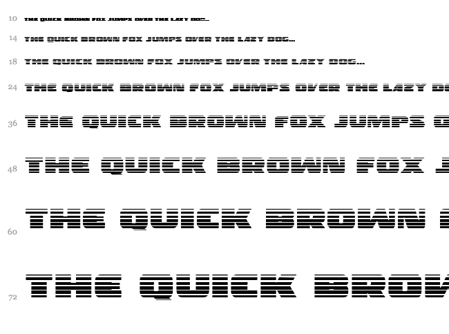 Police Cruiser font waterfall