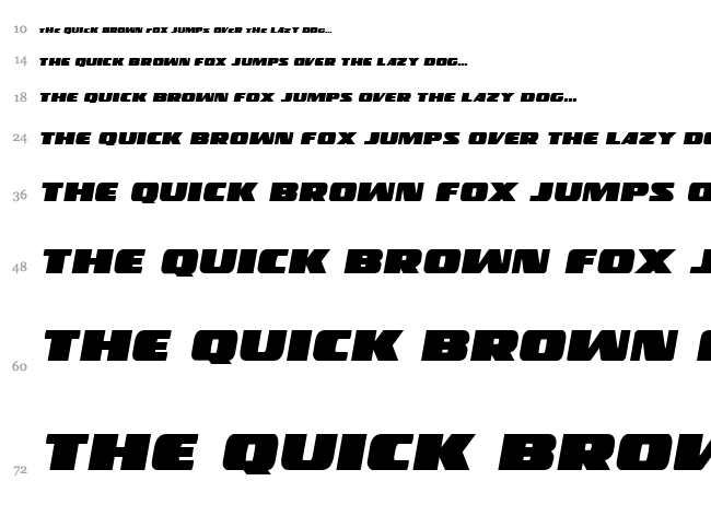 Police Cruiser font waterfall