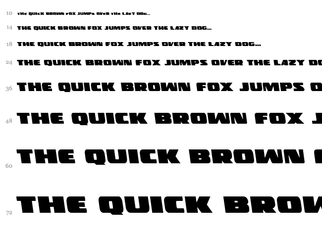 Police Cruiser font waterfall