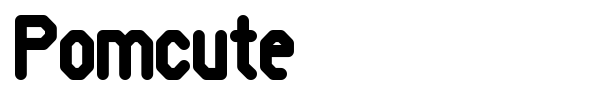 Pomcute font