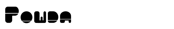 Powda font