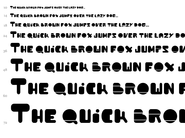 Powda font waterfall