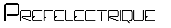 Prefelectrique font