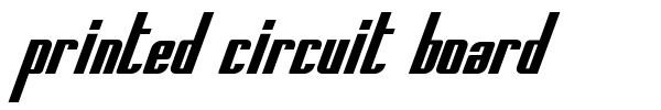 Printed Circuit Board font