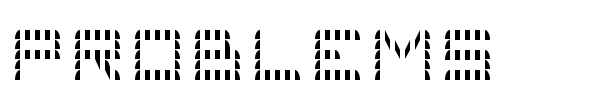 Problems font preview