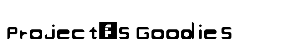 Project's Goodies font