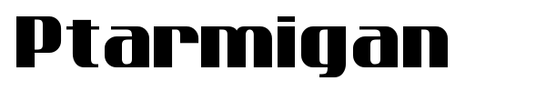 Ptarmigan font