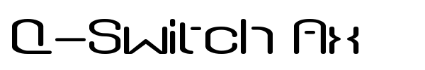 Q-Switch Ax font