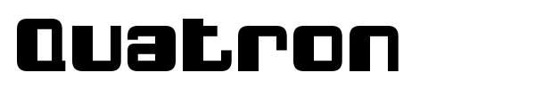Quatron font